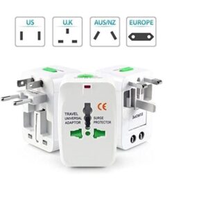 Adaptador Universal para Viagens 150+ Países: Compatível globalmente. Design Prático: Troca de plugues fácil. Seguro: Proteção contra surtos elétricos. Durável: Ideal para viajantes frequentes. Perfeito para manter seus dispositivos carregados em qualquer lugar do mundo.