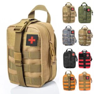 Bolsa de Primeiros Socorros Tática tp314 Construção robusta e design tático Compartimentos para organização eficiente Alça ajustável e sistema de fixação Ideal para sobrevivência e emergências médicas Equipada com itens essenciais de primeiros socorros Perfeita para quem busca segurança e praticidade em atividades ao ar livre ou situações de emergência.
