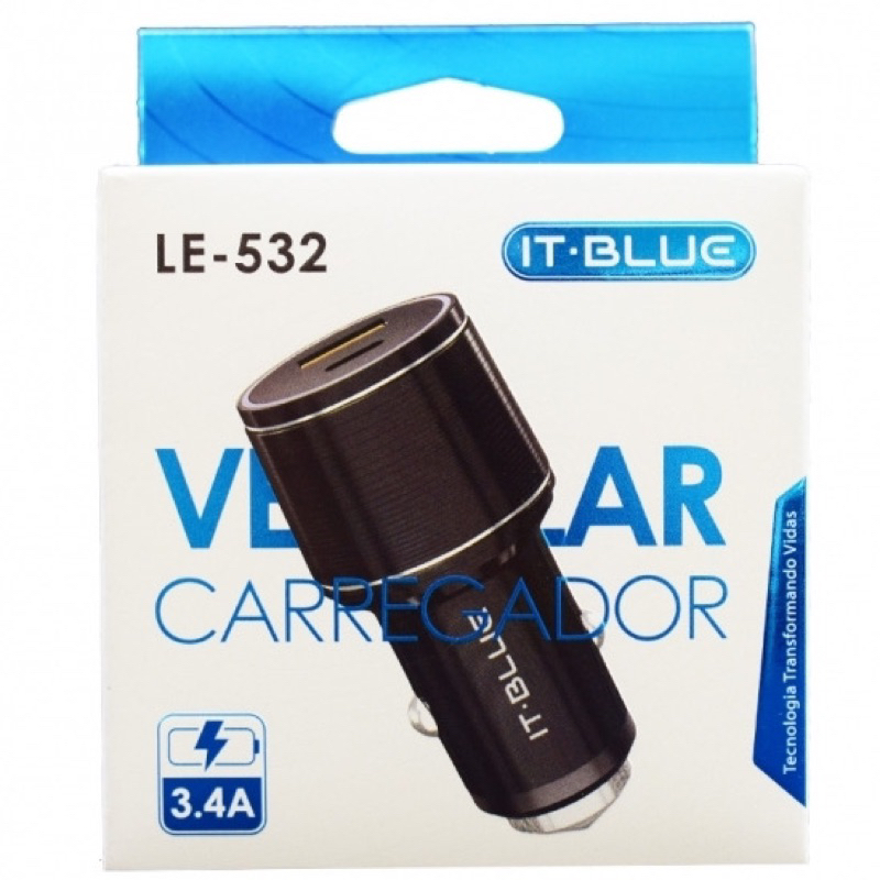 Carregador Veicular USB C + USB 3.4A Turbo Carregamento rápido Universal (1) Carregador Veicular Turbo USB C + USB 3.4A Dupla Porta: USB C e USB 3.4A para carregamento rápido. Universal: Compatível com diversos dispositivos. Design Prático: Compacto e fácil de usar no carro. Seguro: Proteção avançada contra problemas elétricos. Ideal para quem busca eficiência energética durante viagens.