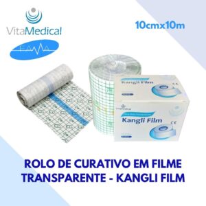 Curativo Transparente TegaDerme Kangli Film - 10x10 em Rolo Transparência para monitoramento da ferida Flexível, confortável e resistente à água Fácil aplicação e corte personalizado Produto original com nota fiscal Ideal para cuidados pós-operatórios e proteção de feridas, o TegaDerme Kangli Film oferece segurança e praticidade no tratamento da pele.