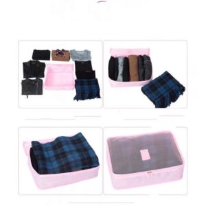 Kit 6 Bolsa De Armazenamento De Bagagem/Organizador De Mala