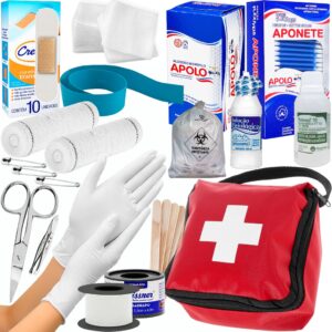 Kit de Primeiros Socorros de Sobrevivência Completo e pronto para uso Alta qualidade e durabilidade Compacto e organizado Versátil para diversas emergências Ideal para carro, camping e viagens Essencial para sua segurança em qualquer aventura, garantindo que você esteja sempre preparado.