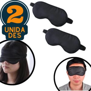 Kit de Máscaras Tapa Olho para Casal Para um sono perfeito em qualquer lugar! Bloqueio Total de Luz: Proporciona escuridão completa para um descanso ininterrupto. Conforto e Ajuste: Design que se molda ao rosto, sem pressionar os olhos. Tecido Macio: Material agradável ao toque e gentil com a pele. Kit para Dois: Inclui duas máscaras, ideal para casais. Multiuso: Ótimo para viagens, meditação ou relaxamento em casa.